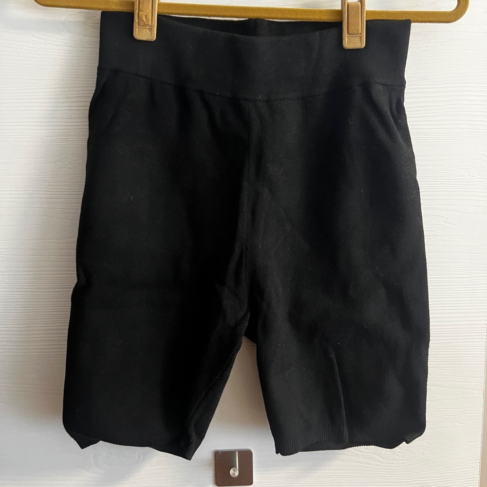 Women's Black Knit Shorts - Wilfred